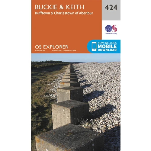 OS Explorer Map 424  - Buckie and Keith