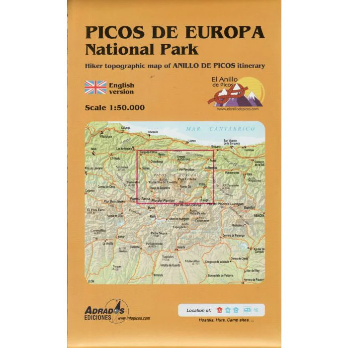 Picos de Europa National Park Map